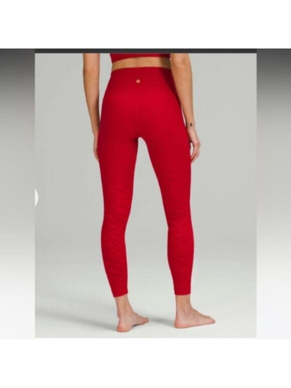 Lululemon 2021 ^ Lunar New Year Wunder Under High-Rise Tight Pants 25" Red - Picture 16 of 16